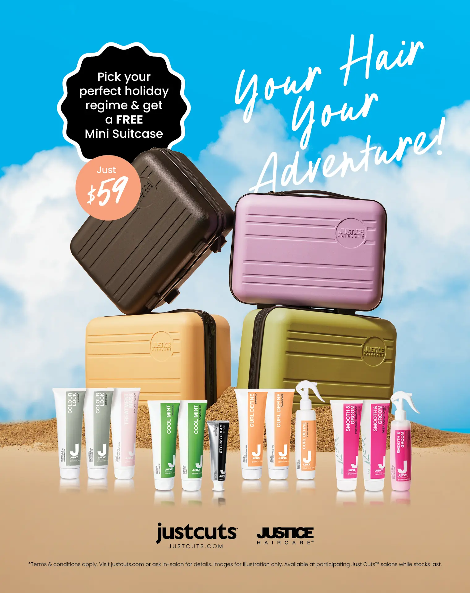 Justice suitcase online