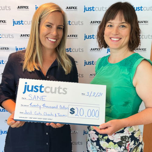 Just Cuts community raises over $20,000 for SANE Australia