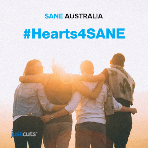 Media Release:  Just Cuts launches #Hearts4SANE fundraising campaign for SANE Australia